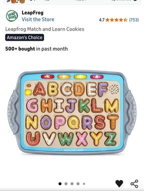 LeapFrog Match & Learn Cookies Alphabet Tray - Multicolor